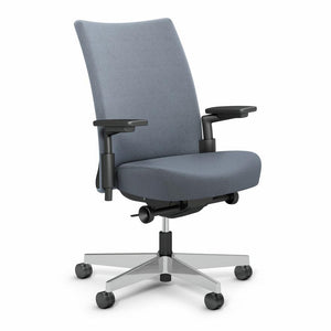 Remix Work Chair task chair Knoll High Performance Polished Aluminum Slate