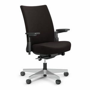 Remix Work Chair task chair Knoll High Performance Polished Aluminum Onyx