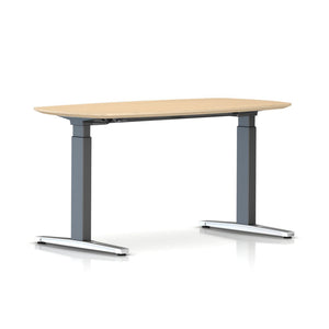 Renew Sit-to-Stand Desk Oval with T-Foot Desk herman miller 