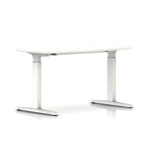 Renew Sit-to-Stand Desk Oval with T-Foot Desk herman miller 