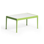 Richard Schultz 1966 Rectangular Coffee Table Coffee Tables Knoll Lime Green 32" x 20"/White Porcelain Top 