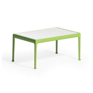 Richard Schultz 1966 Rectangular Coffee Table Coffee Tables Knoll Lime Green 32" x 20"/White Porcelain Top 
