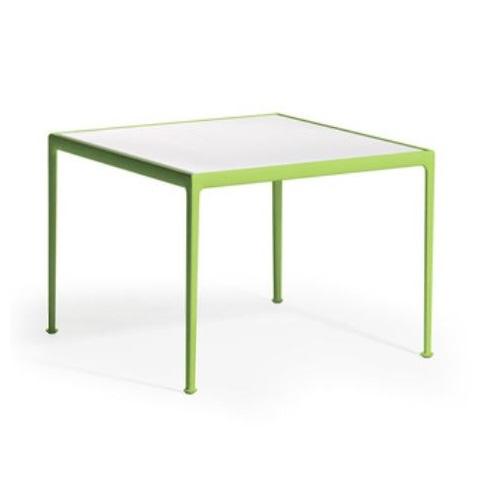 Richard Schultz 1966 Square Dining Table Dining Tables Knoll Lime Green 28&quot; x 28&quot;/White Porcelain Top 