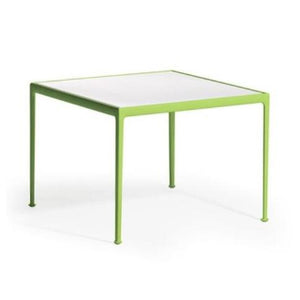 Richard Schultz 1966 Square Dining Table Dining Tables Knoll Lime Green 28" x 28"/White Porcelain Top 