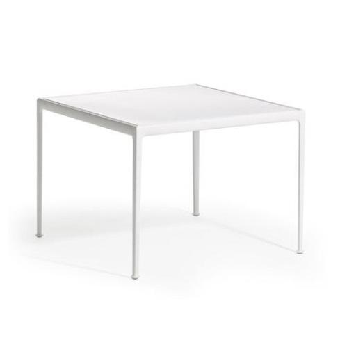Richard Schultz 1966 Square Dining Table Dining Tables Knoll White 28&quot; x 28&quot;/White Porcelain Top 