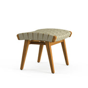 Risom Outdoor Ottoman Outdoors Knoll Antique Beige Sunbrella Webbing 