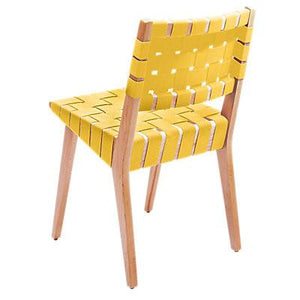 Risom Side Chair with Webbed Back Side/Dining Knoll Maple Squash Nylon Webbing 