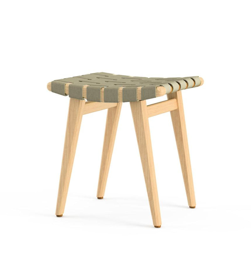 Risom Stool Stools Knoll Clear Maple Antique Beige Sunbrella 