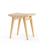 Risom Stool Stools Knoll Clear Maple Flax Cotton 
