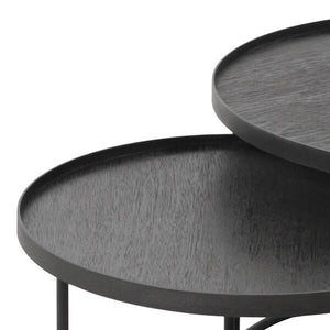 Round Tray Coffee Table Set Coffee table Ethnicraft 