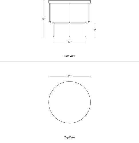 Roundhouse Low Side Table Side Table BluDot 