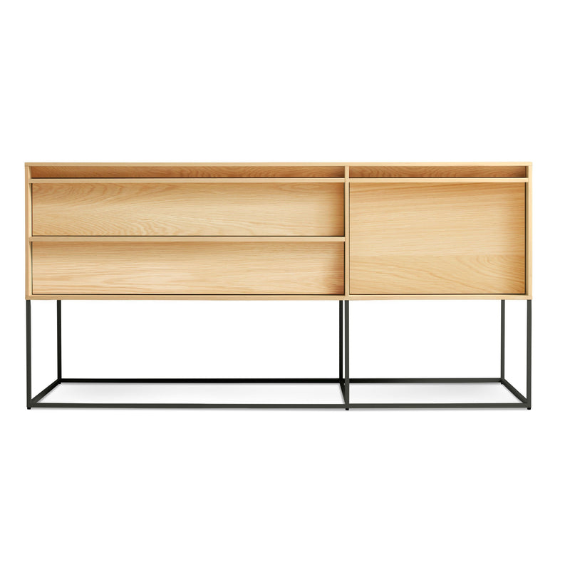 Rule 1 Door / 2 Drawer Console Console Table BluDot White Oak +$100.00 