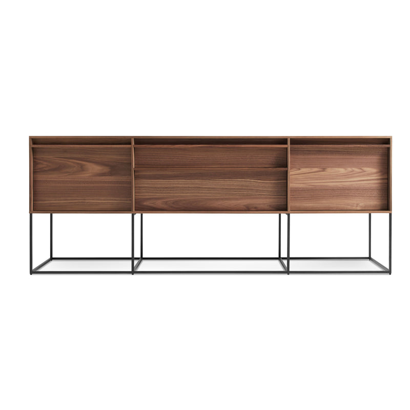 Rule 2 Door / 2 Drawer Console Console Table BluDot Walnut 