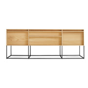 Rule 2 Door / 2 Drawer Console Console Table BluDot White Oak 