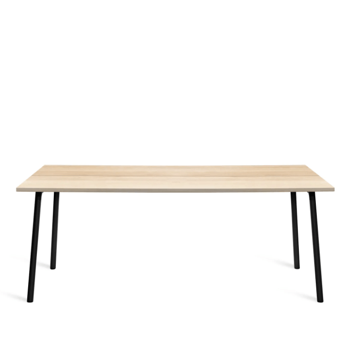 Emeco Run Table 72" table Emeco Black Base /Accoya Top Finish 