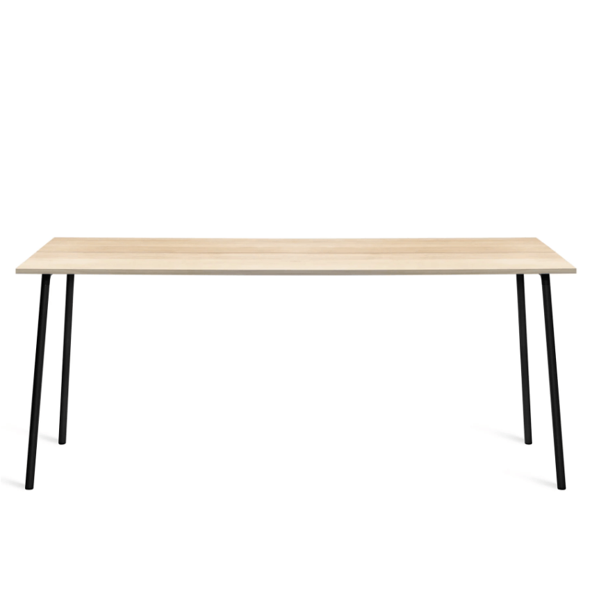 Emeco Run Table 96" table Emeco Black Base /Accoya Top Finish 