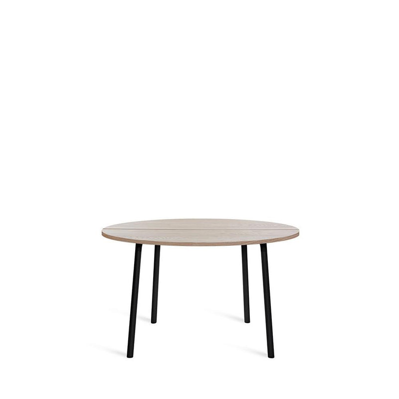 Run Cafe Table 42" Coffee Tables Emeco Black powder coated frame - Ash Top Finish 