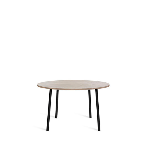 Run Cafe Table 42" Coffee Tables Emeco Black powder coated frame - Ash Top Finish 