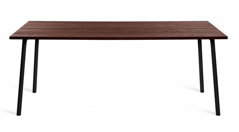 Run 72" Table table Emeco Black Base / Walnut Top Finish 