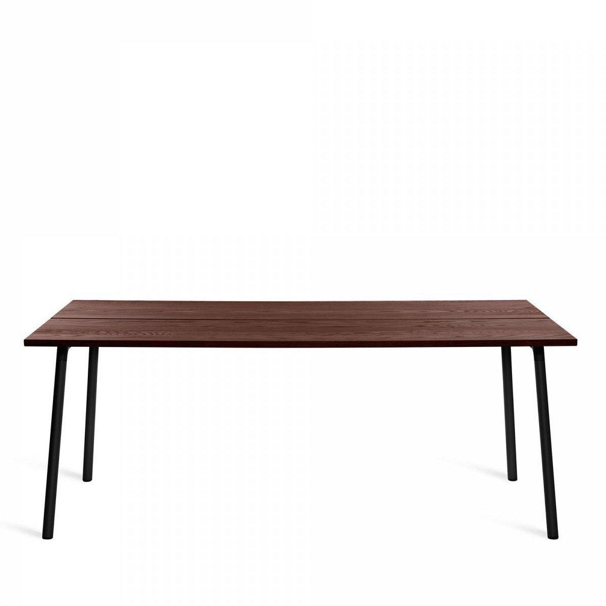 Run 72" Table table Emeco Black Base / Walnut Top Finish 