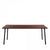 Run 72" Table table Emeco Black Base / Walnut Top Finish 