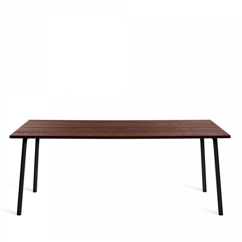 Run 96" Table table Emeco Black Base / Walnut Top Finish 