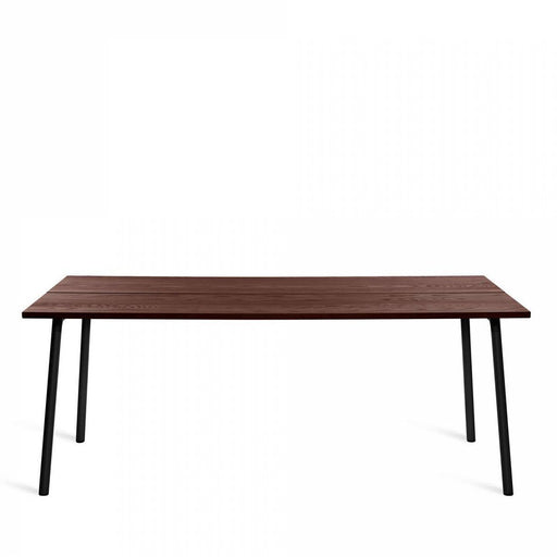 Run 96" Table table Emeco Black Base / Walnut Top Finish 