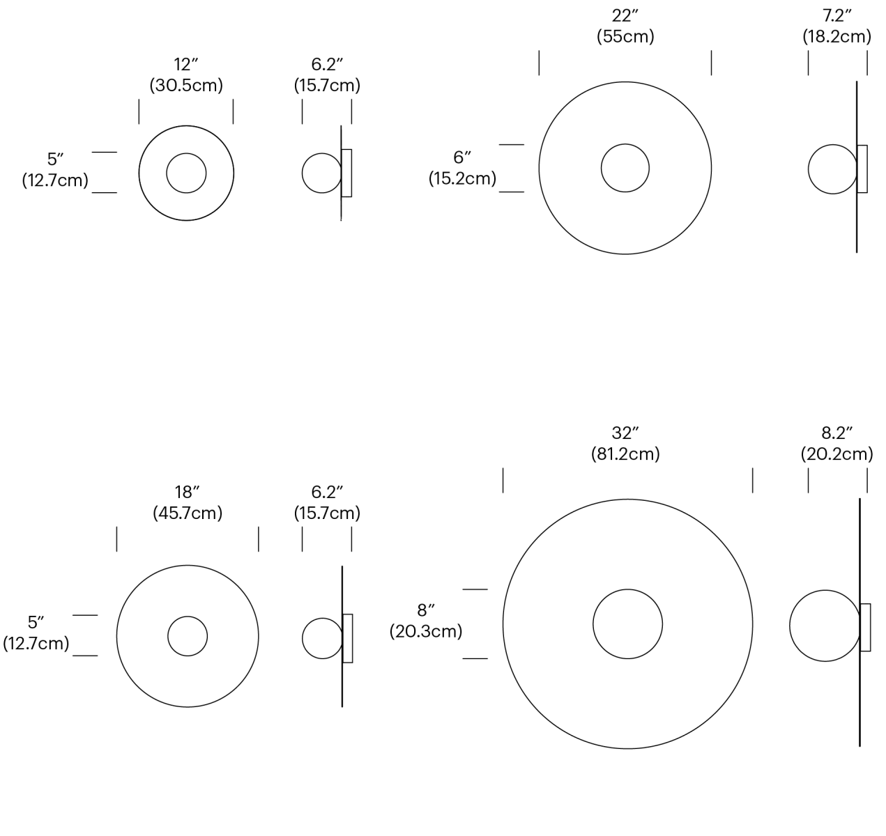 Bola Disc Flush ceiling lights Pablo 