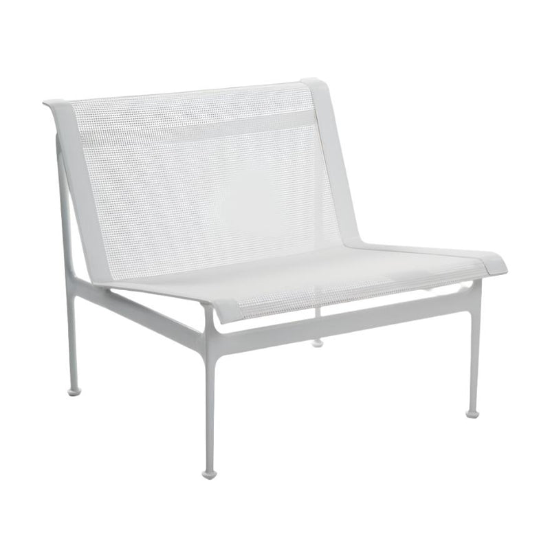 Swell Lounge Chair lounge chair Knoll White with White Mesh & Strap 