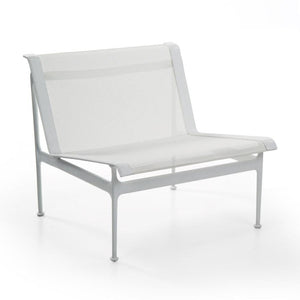 Swell Lounge Chair lounge chair Knoll White with White Mesh & Strap 