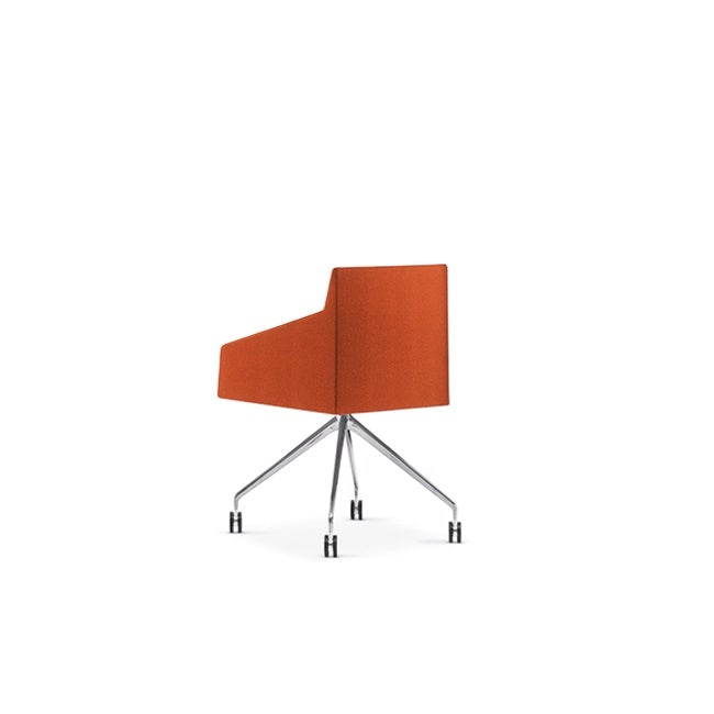 Saari Armchair Trestle on Castors Armchair Arper 