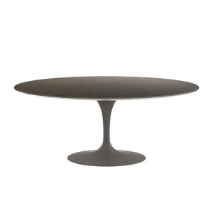 Saarinen 72" Oval Dining Table Dining Tables Knoll Grey Slate, Natural 