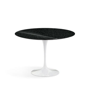 Saarinen 42" Round Dining Table Dining Tables Knoll White Black Andes Granite 