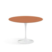 Saarinen 42" Round Dining Table Dining Tables Knoll White Pearwood 