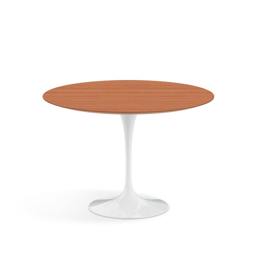 Saarinen 42&quot; Round Dining Table Dining Tables Knoll White Pearwood 