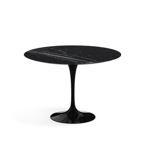 Saarinen 42" Round Dining Table Dining Tables Knoll Black Nero Marquina Coated Marble 