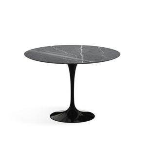 Saarinen 42" Round Dining Table Dining Tables Knoll Black Grigio Marquina marble, Shiny finish 