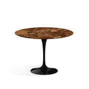 Saarinen 42" Round Dining Table Dining Tables Knoll Black Espresso marble, Satin finish 