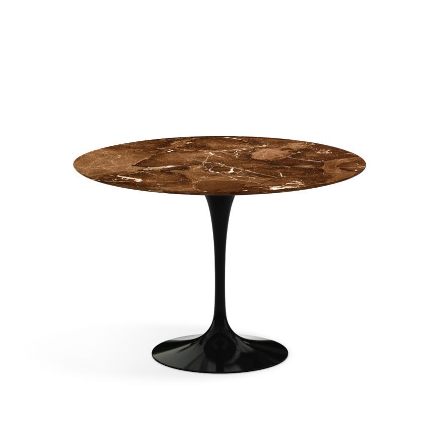 Saarinen 42" Round Dining Table Dining Tables Knoll Black Espresso marble, Satin finish 