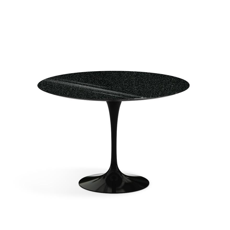 Saarinen 42" Round Dining Table Dining Tables Knoll Black Black Andes Granite 