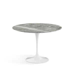 Saarinen 42" Round Dining Table Dining Tables Knoll White Grey Coated Marble 