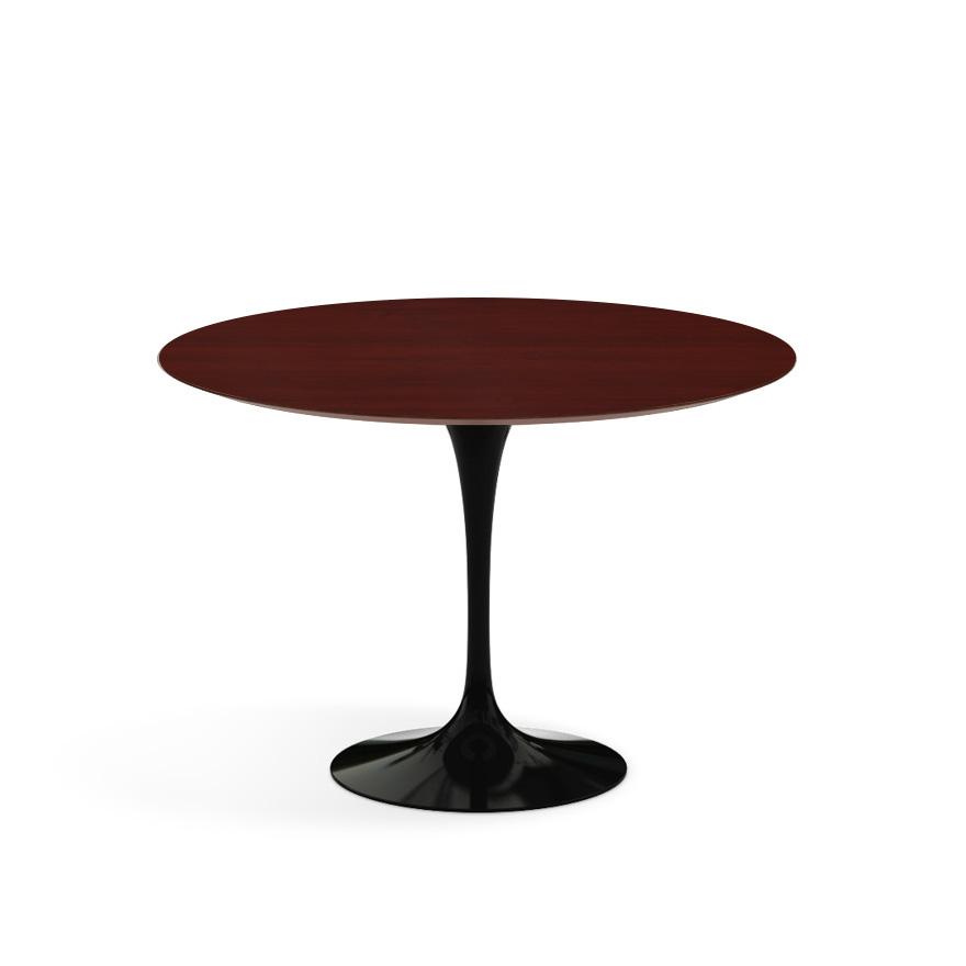 Saarinen 42&quot; Round Dining Table Dining Tables Knoll Black Reff Dark Cherry 