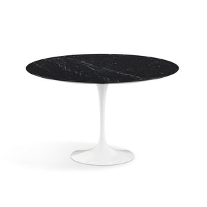 Saarinen 47" Round Dining Table Dining Tables Knoll Nero Marquina marble, Satin finish