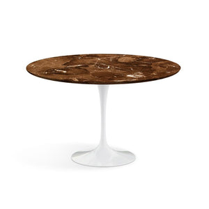 Saarinen 47" Round Dining Table Dining Tables Knoll Espresso marble, Satin finish