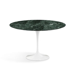 Saarinen 47" Round Dining Table Dining Tables Knoll Verde Alpi marble, Satin finish