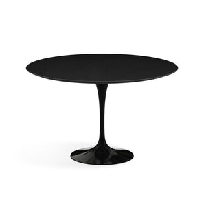 Saarinen 47" Round Dining Table Dining Tables Knoll Black Black laminate, Satin finish 