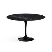 Saarinen 47" Round Dining Table Tables Knoll Nero Marquina marble, Shiny finish