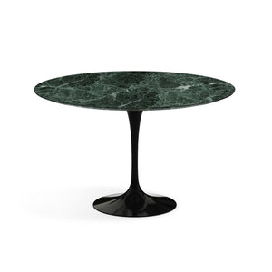 Saarinen 47" Round Dining Table Tables Knoll Verde Alpi marble, Satin finish
