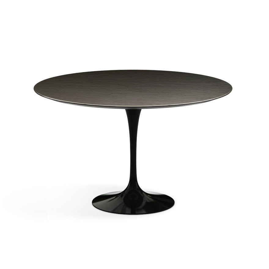 Saarinen 47&quot; Round Dining Table Tables Knoll Slate, Natural