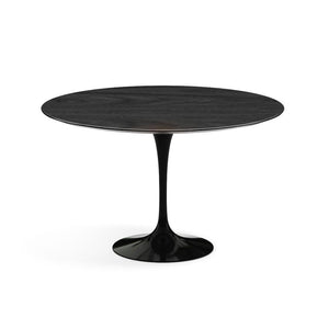 Saarinen 47" Round Dining Table Dining Tables Knoll Black Ebonized Walnut 